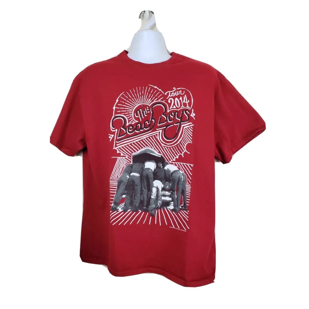 The Beach Boys concert Tour 2014 Maroon t-shirt size XL Free Shipping!